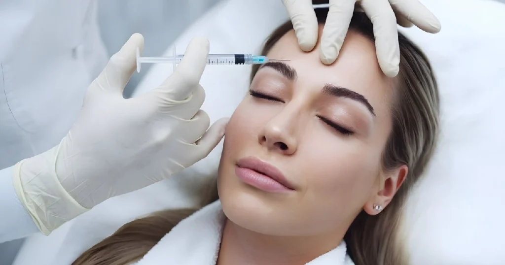 Current image: Women receiving Botox treatment in Lake Stevens, WA
